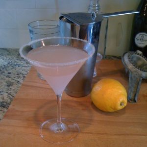 Lavender Lemon Drop Martini With Cocktail Sugar Rim Drinks